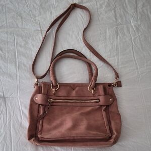Everyday Convertible Shoulder Bag in Dusty Rose